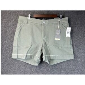 Wit & Wisdom Absolution High Rise Utility Shorts Deep Seagrass Green Size 36 NEW